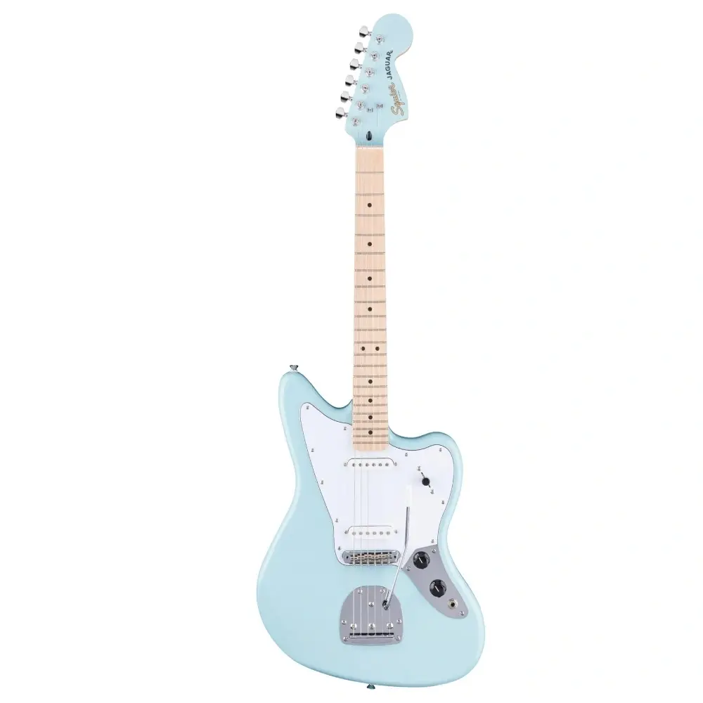 Squier Limited Edition Affinity Jaguar Laurel Klavye WPG Daphne Blue Elektro Gitar