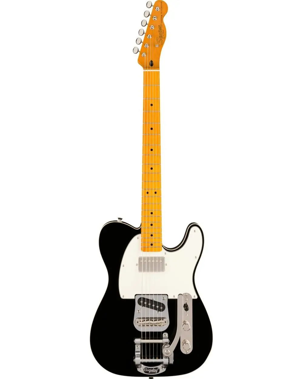 Squier Limited Edition Classic Vibe Custom Telecaster SH with Bigsby Akçaağaç Klavye Black Elektro Gitar