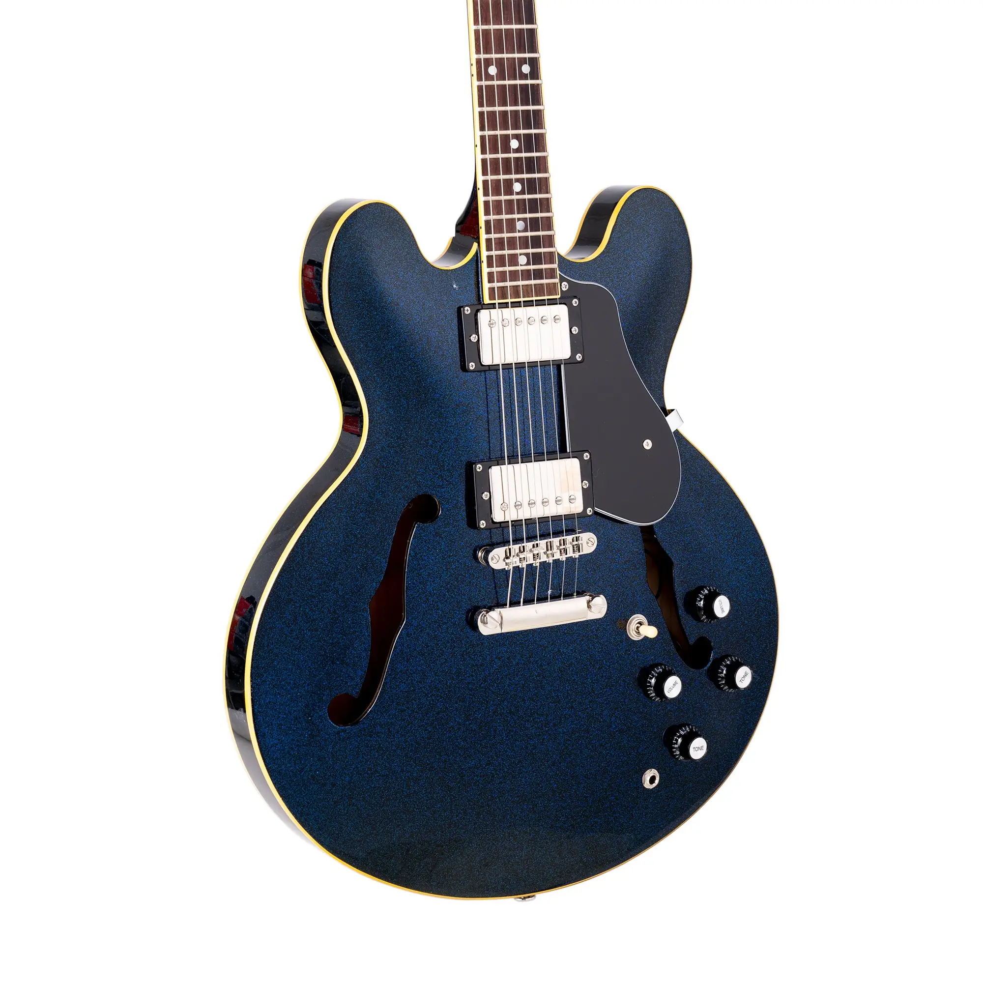 SX SEL6GBU Semi Hollow Elektro Gitar (Glitter Blue) SX SEL6GBU Semi Hollow Elektro Gitar (Glitter Blue)