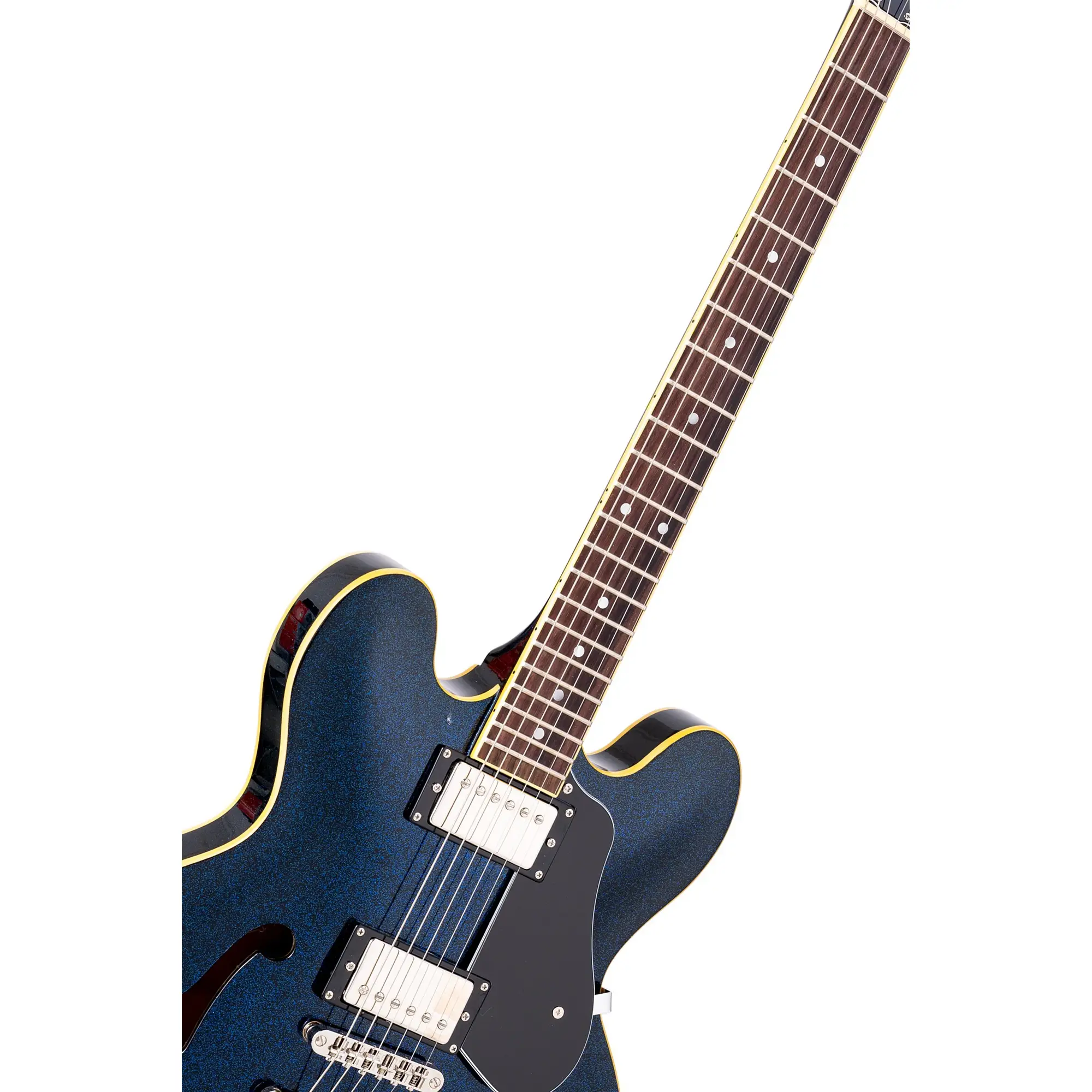 SX SEL6GBU Semi Hollow Elektro Gitar (Glitter Blue) SX SEL6GBU Semi Hollow Elektro Gitar (Glitter Blue)