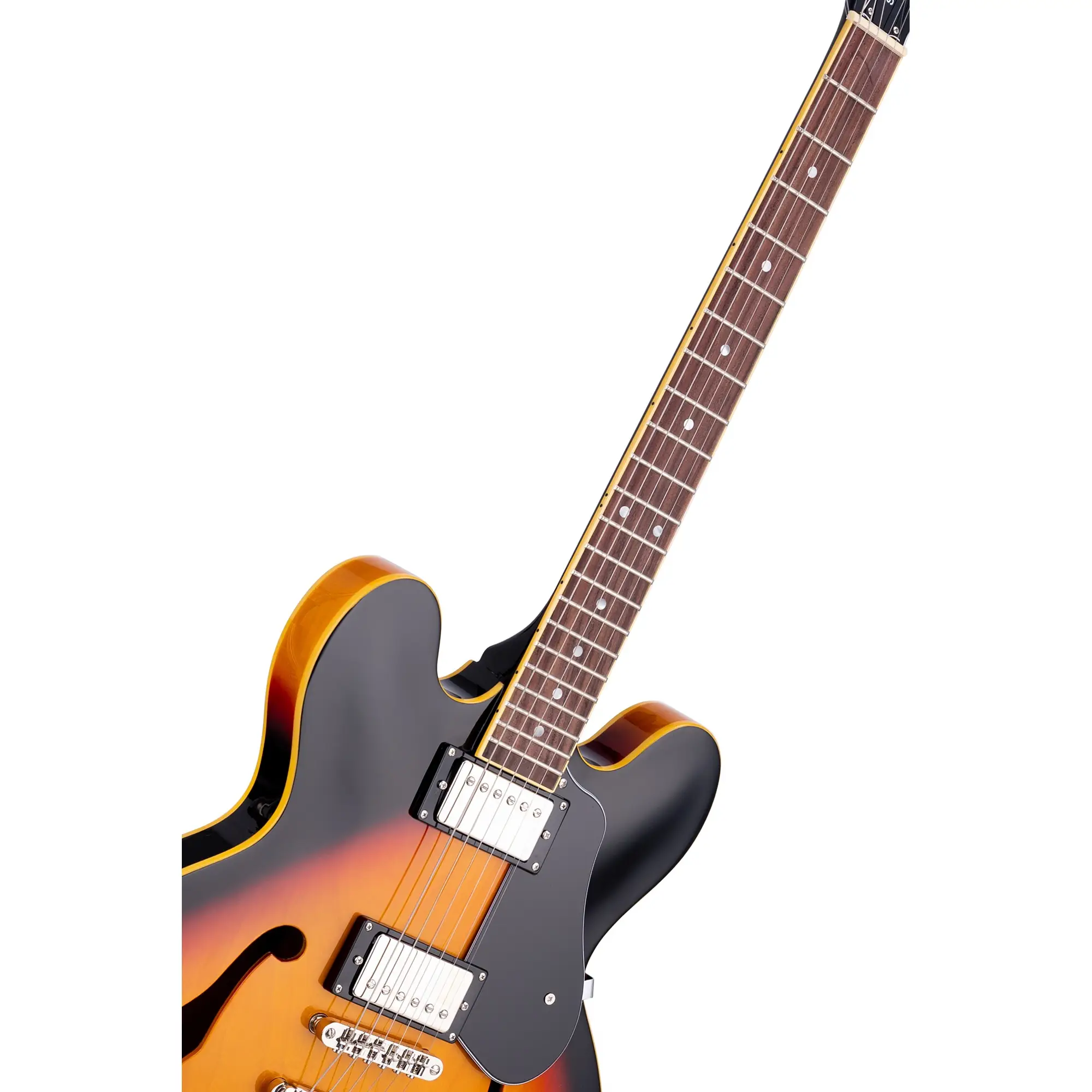 SX SEL6VS Semi Hollow Elektro Gitar (Vintage Sunburst) SX SEL6VS Semi Hollow Elektro Gitar (Vintage Sunburst)