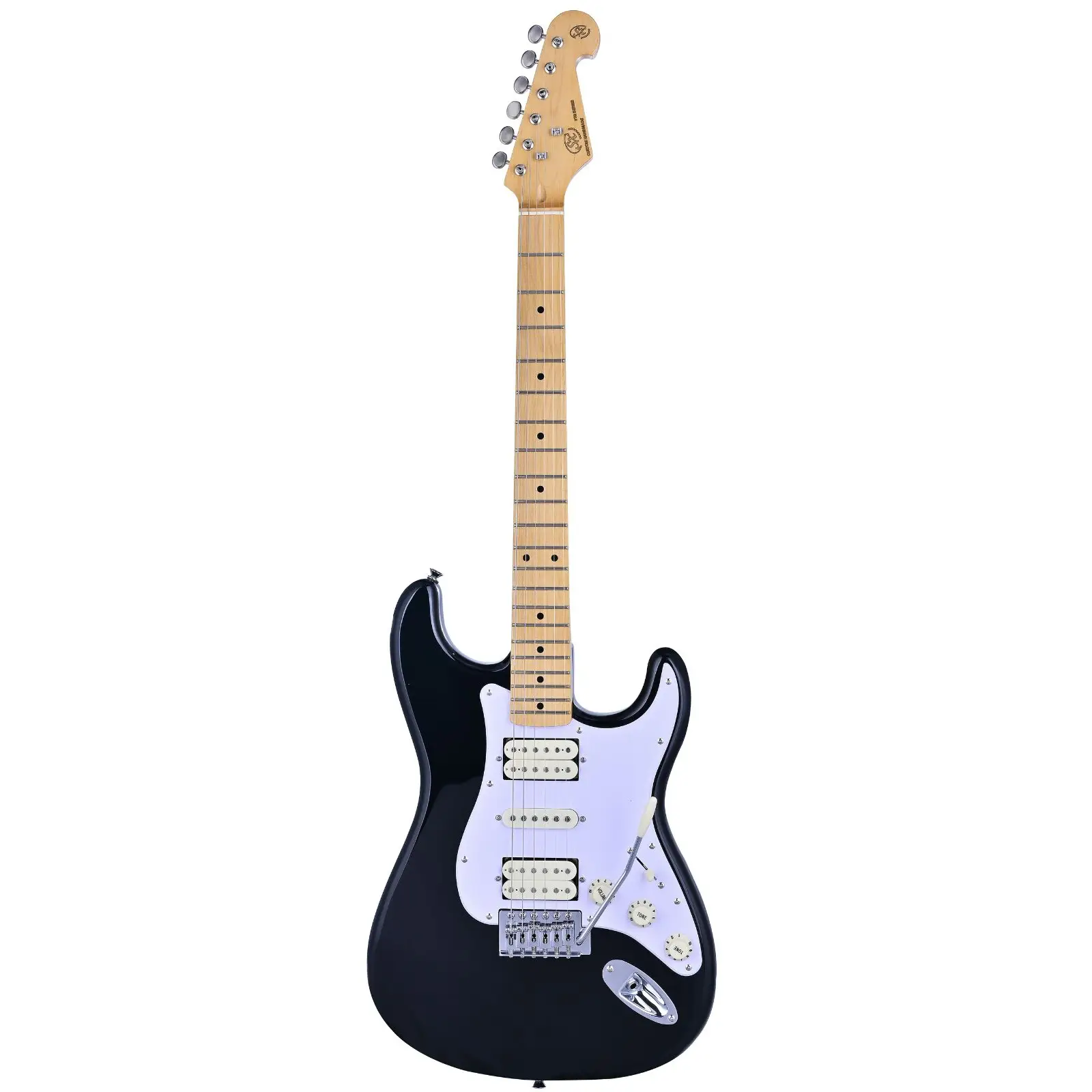 SX SST57+/HSH/BK Elektro Gitar (Siyah)