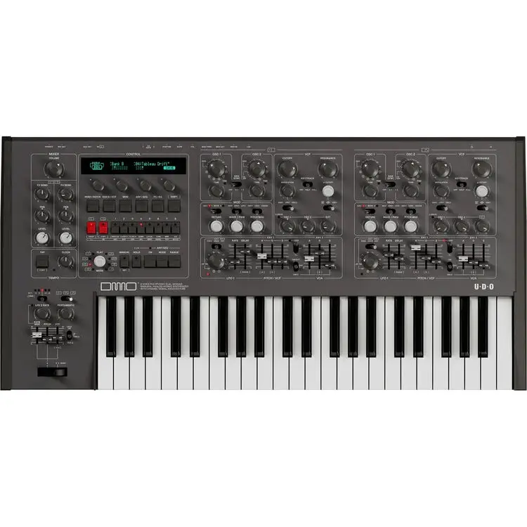 UDO Audio DMNO Black 8 Voice Hybrid Synthesizer Hibrit Analog Synthesizer
