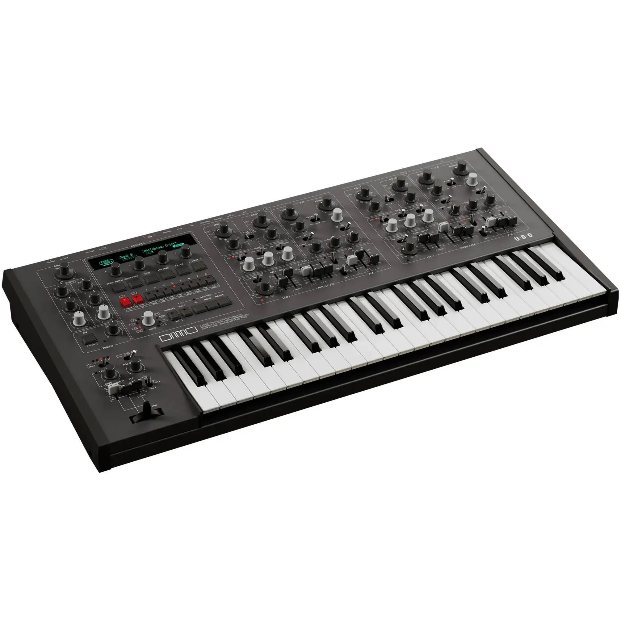 UDO Audio DMNO Black 8 Voice Hybrid Synthesizer Hibrit Analog Synthesizer UDO Audio DMNO Black 8 Voice Hybrid Synthesizer Hibrit Analog Synthesizer
