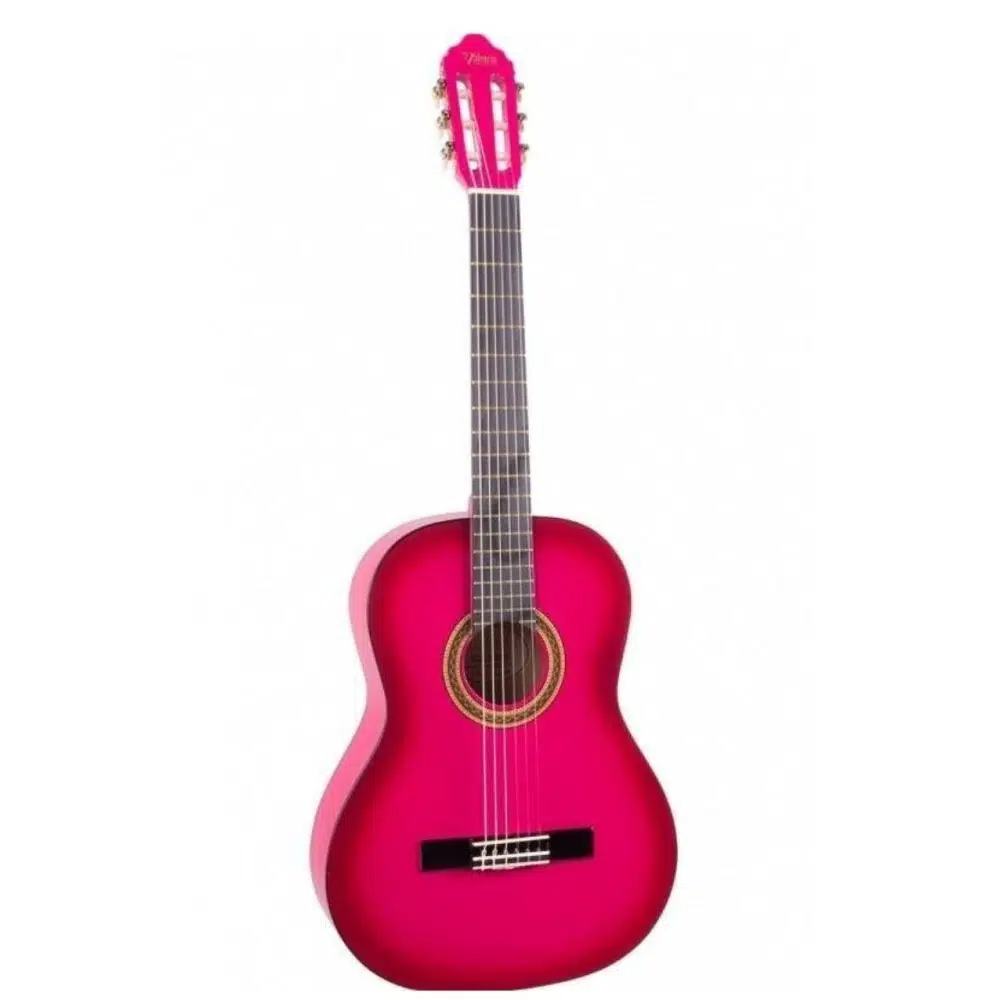 Valencia Vc103tpks Klasik Gitar 3/4 Pembe Sunburst Sap Çelikli Valencia Vc103tpks Klasik Gitar 3/4 Pembe Sunburst Sap Çelikli
