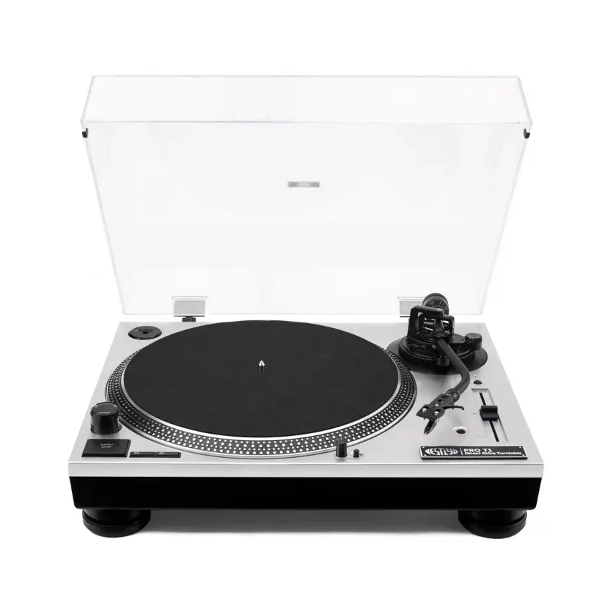 Vestlyd Pro T1 Turntable - Ortofon OM Pro S İğne ile - Gümüş