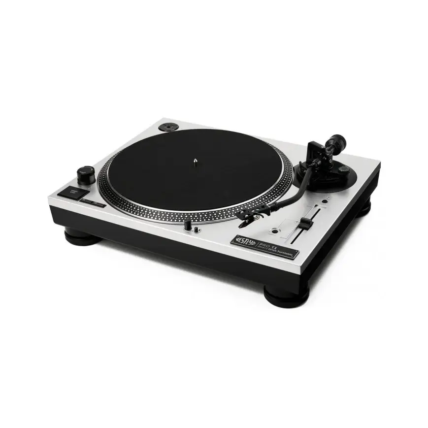 Vestlyd Pro T1 Turntable - Ortofon OM Pro S İğne ile - Gümüş Vestlyd Pro T1 Turntable - Ortofon OM Pro S İğne ile - Gümüş