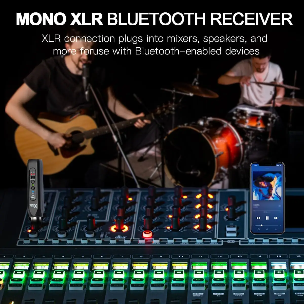 Xvive XV-P3D XLR Bağlantılı Stereo için Çift Bluetooth Adaptörü Xvive XV-P3D XLR Bağlantılı Stereo için Çift Bluetooth Adaptörü