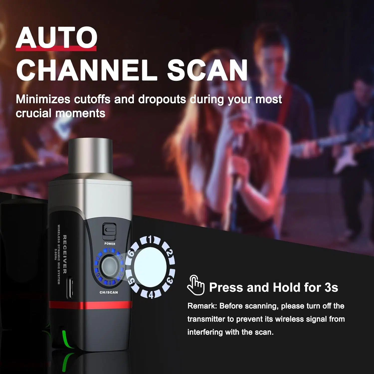 Xvive XV-U35T 5.8Ghz Kablosuz Mikrofon Sistemi - Sadece Verici Xvive XV-U35T 5.8Ghz Kablosuz Mikrofon Sistemi - Sadece Verici