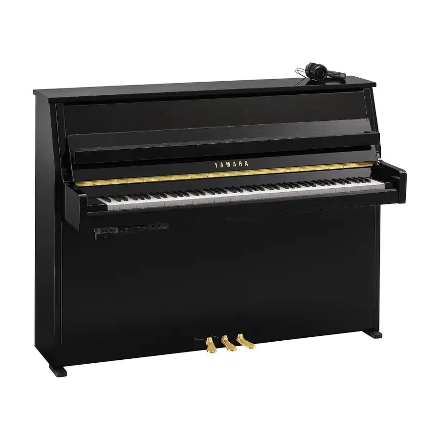 Yamaha B10 SC3 Silent Akustik Duvar Piyano (Parlak Siyah)