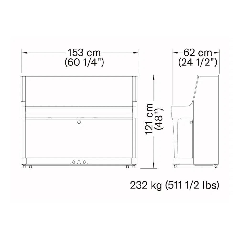 Yamaha B30 PE Upright Akustik Piyano (Parlak Siyah) Yamaha B30 PE Upright Akustik Piyano (Parlak Siyah)