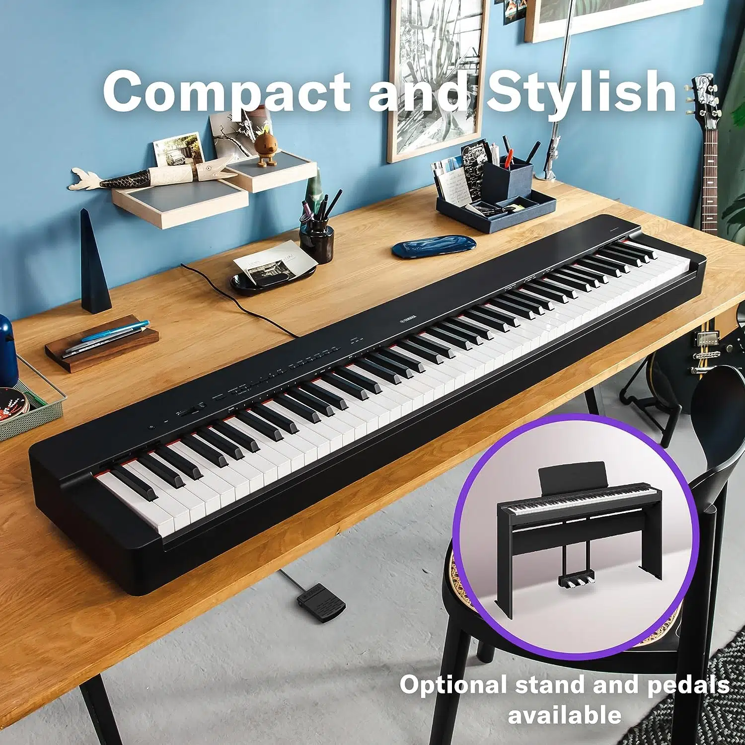 Yamaha P-225B 88-Tuşlu Dijital Piyano (Siyah) Yamaha P-225B 88-Tuşlu Dijital Piyano (Siyah)