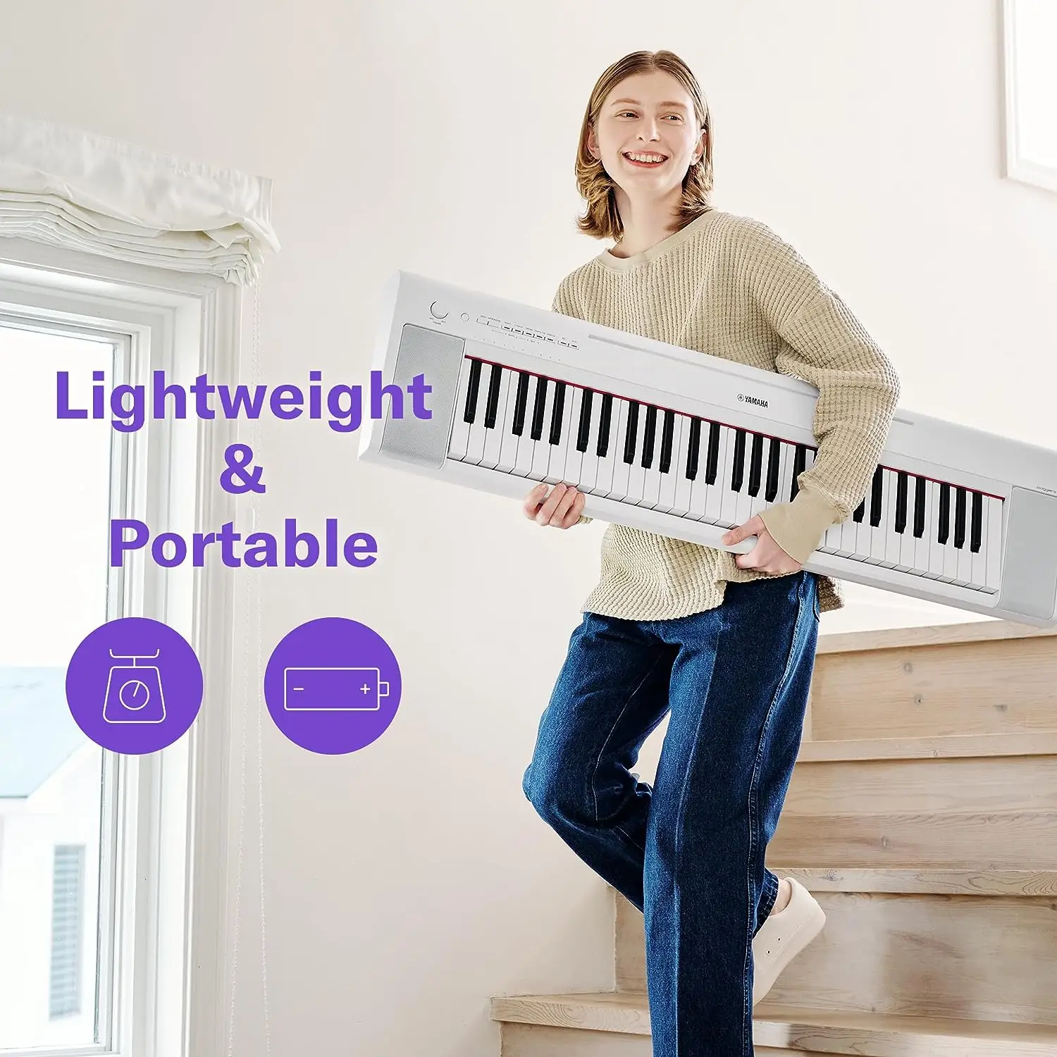 Yamaha Piaggero NP-15 61-Tuşlu Eğitim Klavyesi (Beyaz) Yamaha Piaggero NP-15 61-Tuşlu Eğitim Klavyesi (Beyaz)