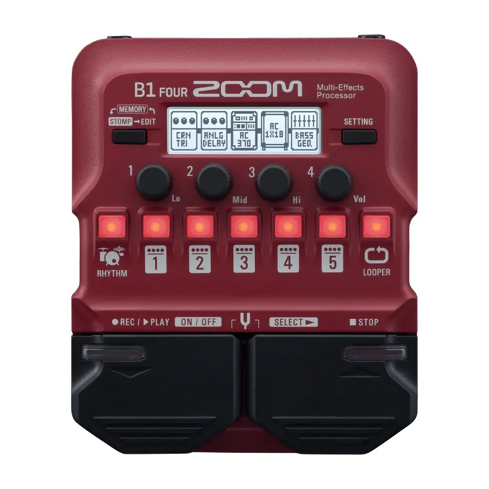 Zoom B1 FOUR Bass Multi-Efekt Prosesörü Zoom B1 FOUR Bass Multi-Efekt Prosesörü