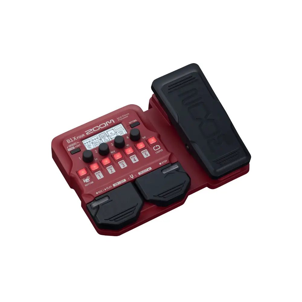 Zoom B1x FOUR Expression Pedallı Bass Multi-Efekt Prosesörü Zoom B1x FOUR Expression Pedallı Bass Multi-Efekt Prosesörü