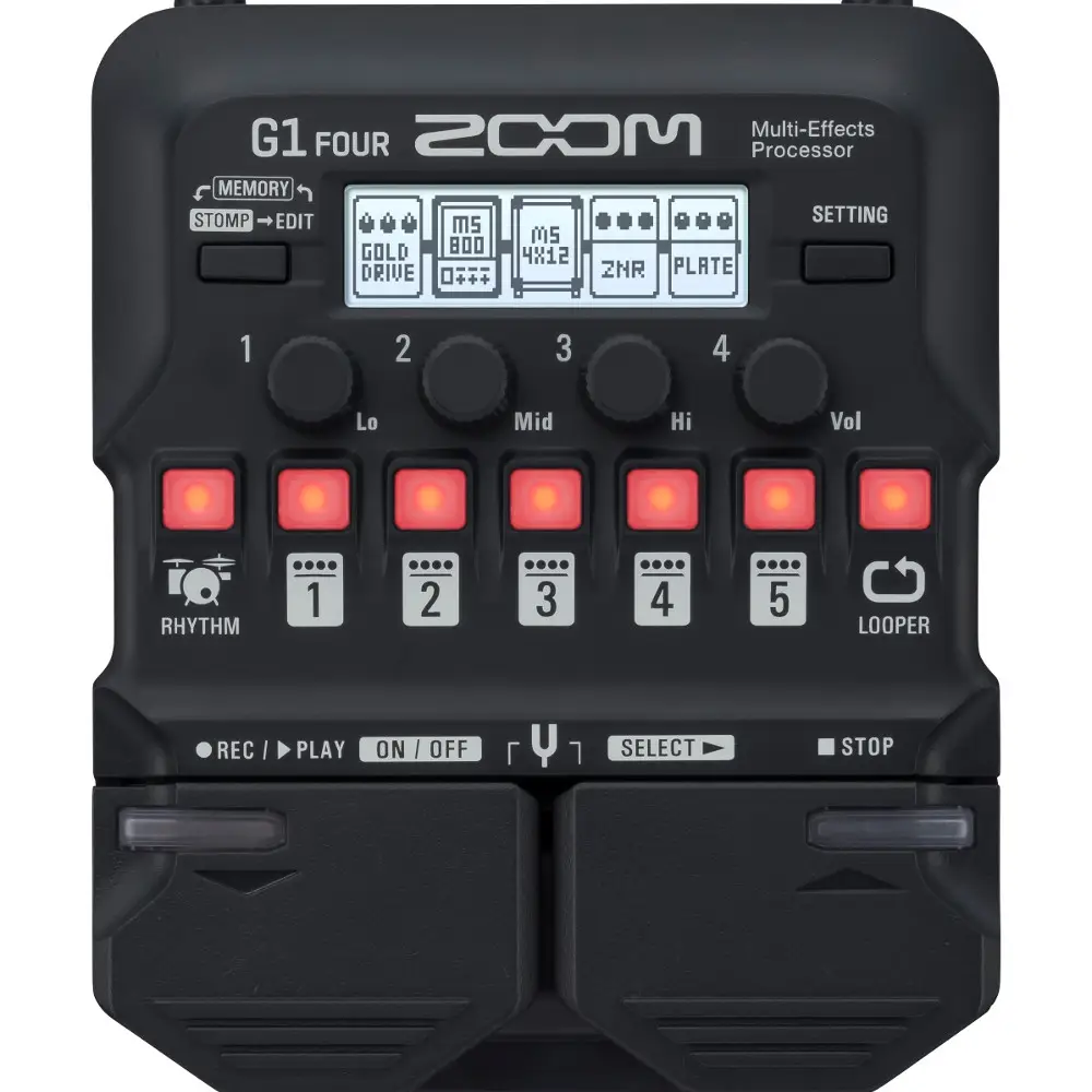Zoom G1 FOUR Multi-Efekt Prosesörü Zoom G1 FOUR Multi-Efekt Prosesörü