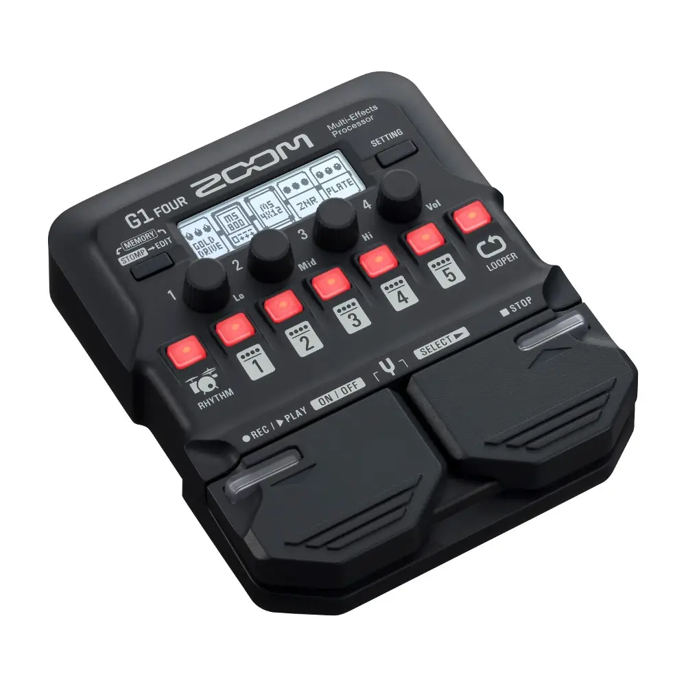 Zoom G1 FOUR Multi-Efekt Prosesörü Zoom G1 FOUR Multi-Efekt Prosesörü
