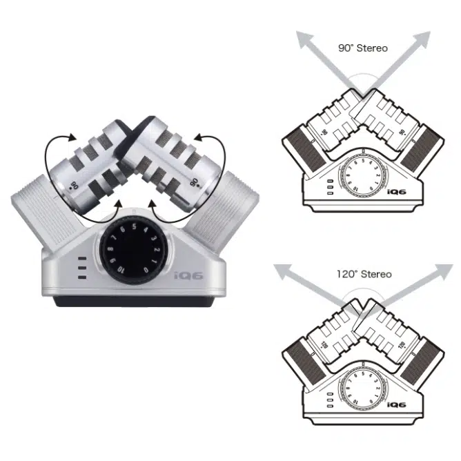 Zoom IQ6 Stereo Kayıt Mikrofonu iPhone/iPad/iPod Uyumlu Zoom IQ6 Stereo Kayıt Mikrofonu iPhone/iPad/iPod Uyumlu
