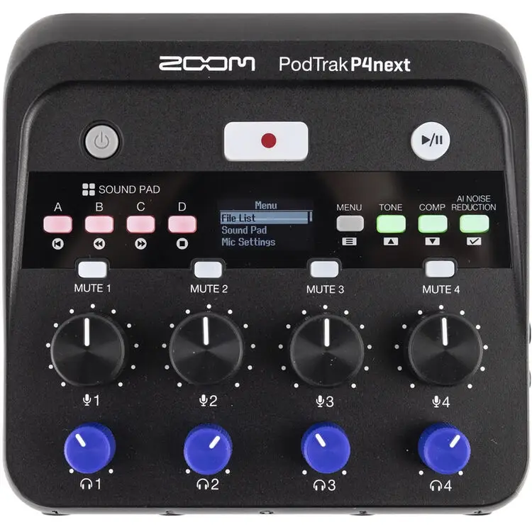 Zoom PodTrak P4next Taşınabilir Multitrack Podcast Kayıt Cihazı