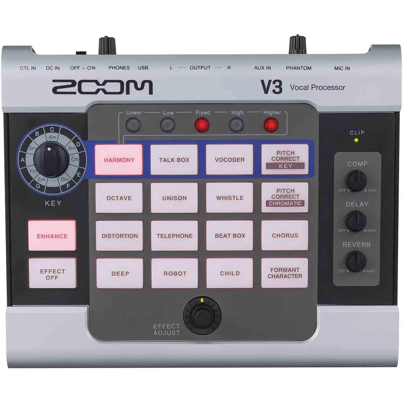 Zoom V3 Multi-Efekt Vokal Prosesörü Zoom V3 Multi-Efekt Vokal Prosesörü